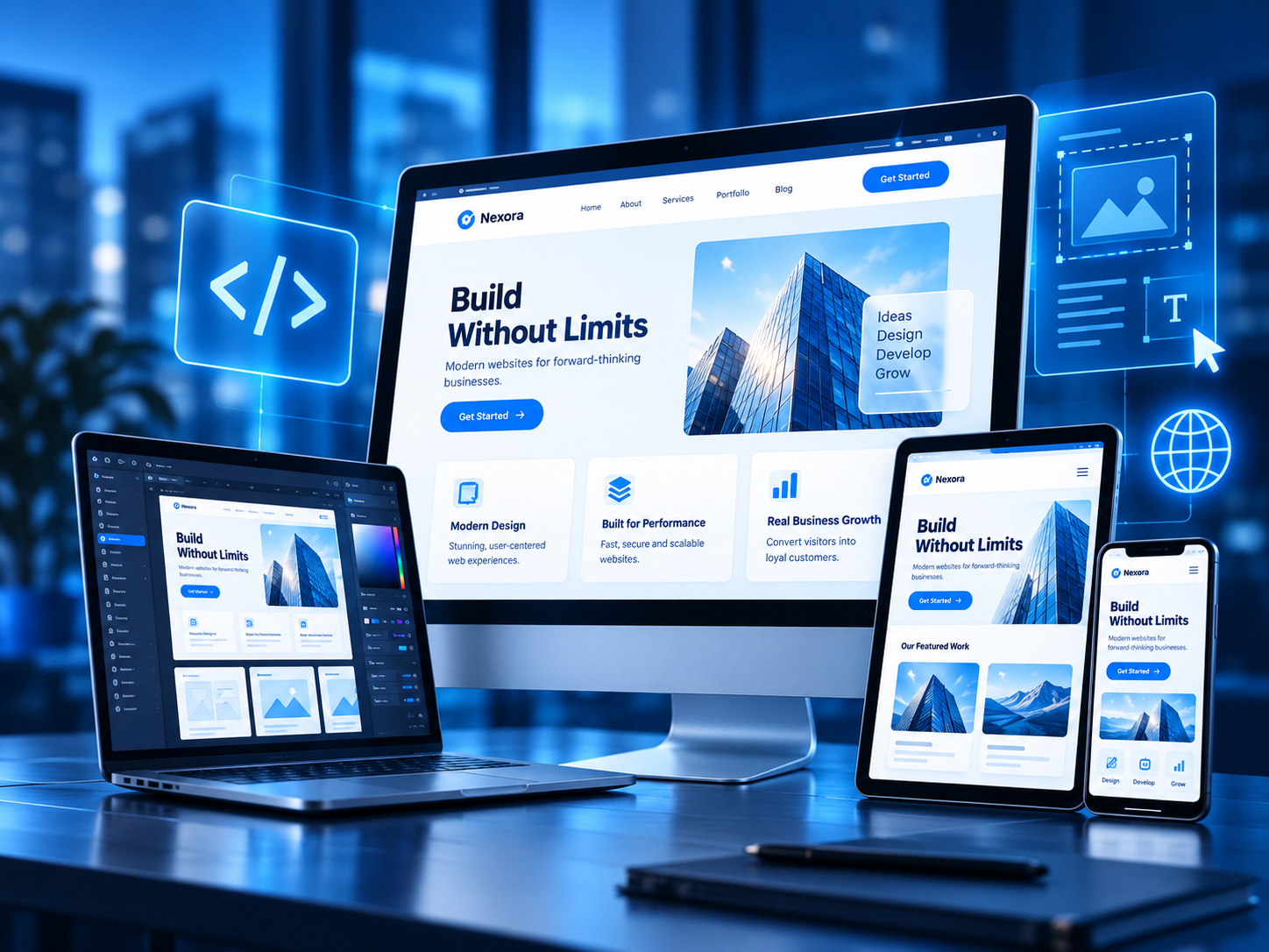 Landing Pages and Business Portals